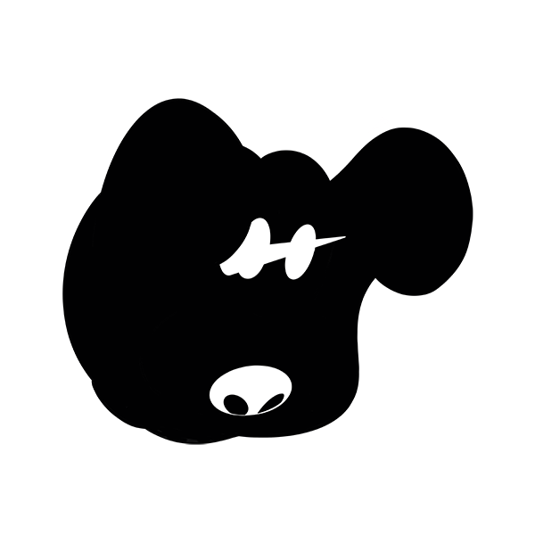 Milo Sticker Black